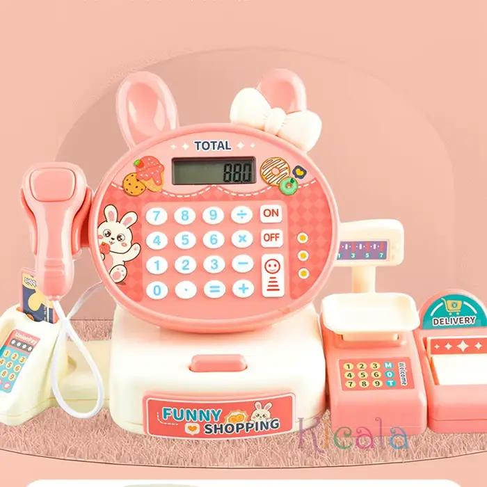 Enfants Shopping caisse enregistreuse jouets Mini marché récepteur ensemble calcul