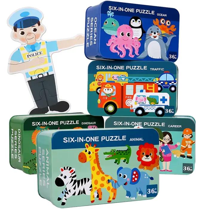 Puzzle en bois Montessori, jouets pour bébés de 1, 2 ou 3 ans, jeux assortis en forme d'alphabet et de chiffres, jouets éducatifs précoces pour enfants
