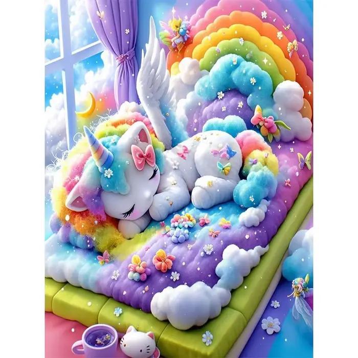 Puzzles arc-en-ciel licorne