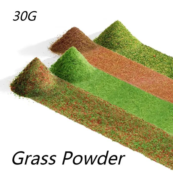 30G Terrain poudre modèle statique herbe Simulation sol