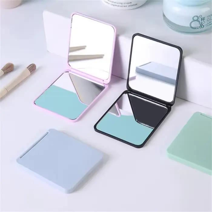 Miroir de maquillage pliable, Portable, Double face, pour dortoir d'étudiants, bureau, petit cadeau, Mini miroir de poche, décoration de maison