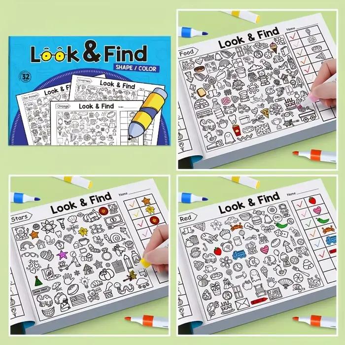 Livre de coloriage d'objets cachés pour enfants