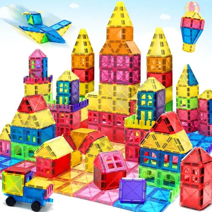 Blocs de Construction magnétiques, ensemble de Construction, jouet éducatif sensoriel Montessori pour enfants de 3 ans et plus, cadeaux pour garçons et filles