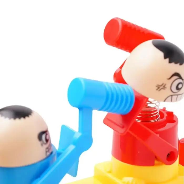 Mini tête pour enfants frapper petit homme combat rouge et bleu attaque et défense double Parent enfant doigt