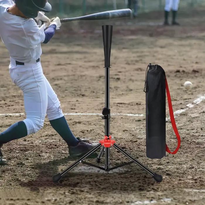 Tee-shirt de frappeur de baseball, durabilité du joueur, aide à l'entraînement, polyvalent avec sac de transport, trépied réglable en hauteur