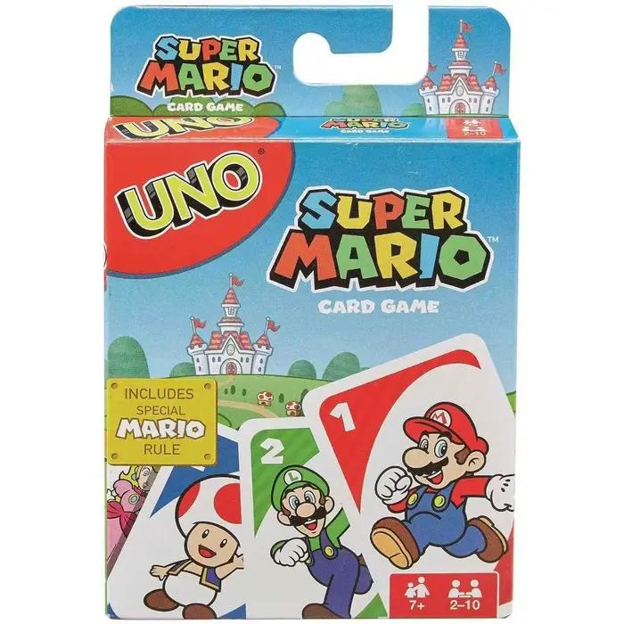 Jeux Mattel originaux Uno Super Mario jeu de cartes