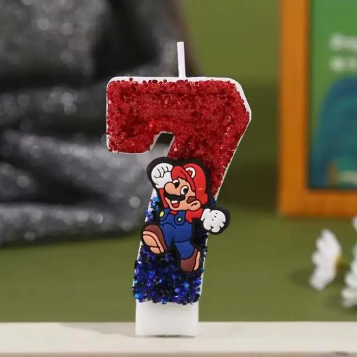 Bougie d'anniversaire Super Boy pour enfants