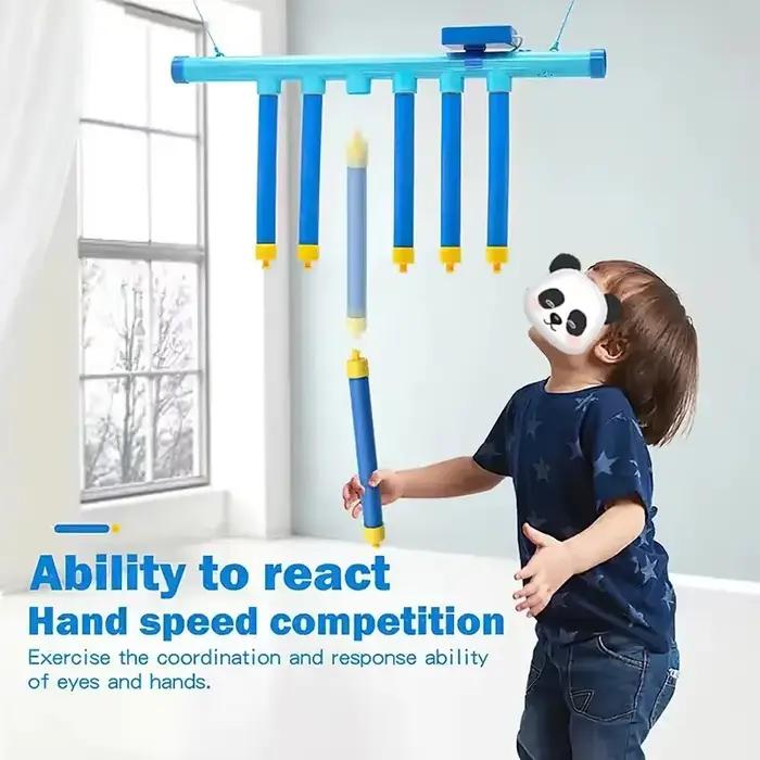 Défi chute de bâtons jeu enfants bâton attraper jouet formation capacité de réaction éducatif Parent-enfant