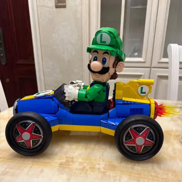 2026 Hot Toys 2234Pcs Marioed Standard Kart Mach 8 Modèle de blocs de construction, Jouets de voiture de course de jeu classique, Cadeaux d'anniversaire et décorations