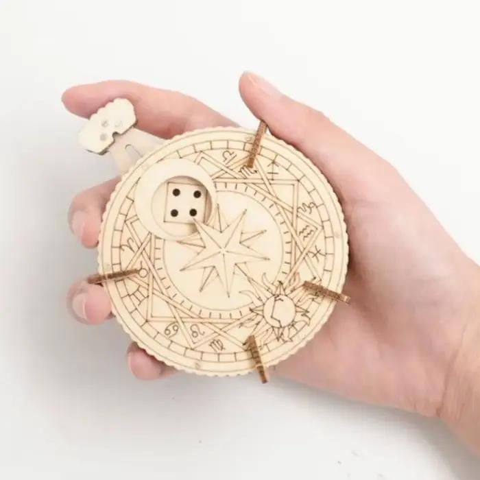 Kit de modèle de dés de Puzzle en bois 3D pour adultes