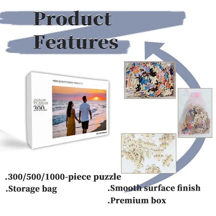 Puzzle personnalisé en bois pour adultes et enfants