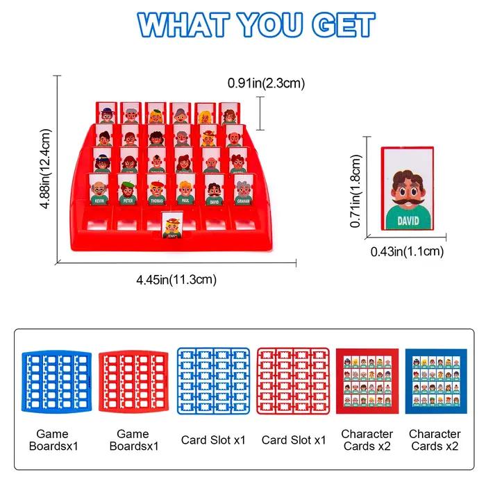 Jeu de société « Devinez qui je suis » Jouets d'interaction parent-enfant Jeu de logique Jeu de cartes de puzzle pour