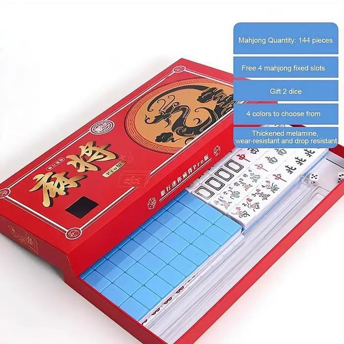 Mini jeu de Mahjong de voyage portable