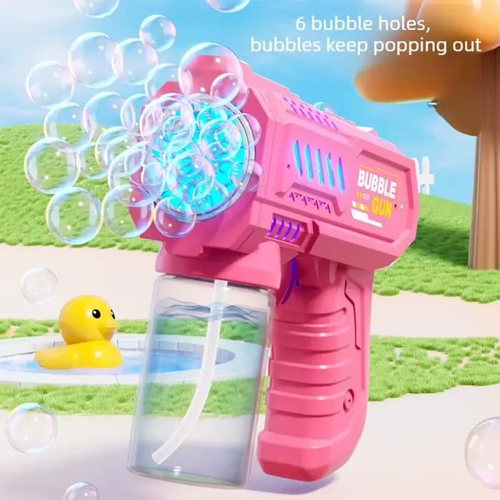 Machine à bulles électrique à 6 trous avec lumière
