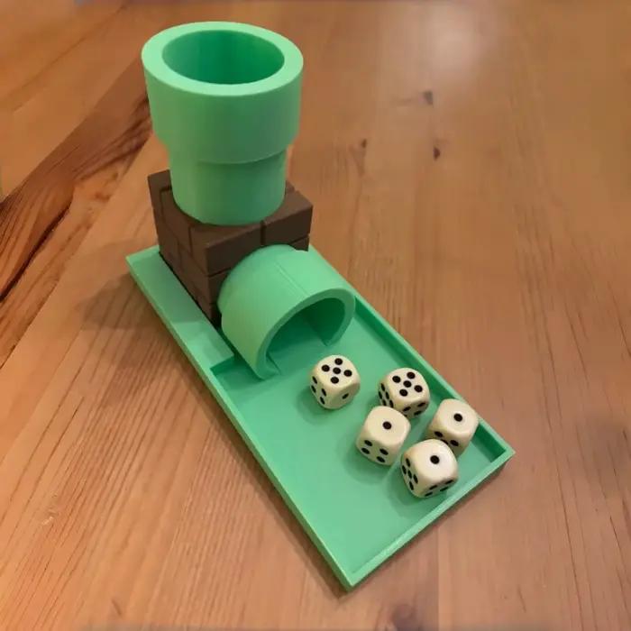 Tour à dés imprimée en 3D (dés non inclus) convient aux jeux de société