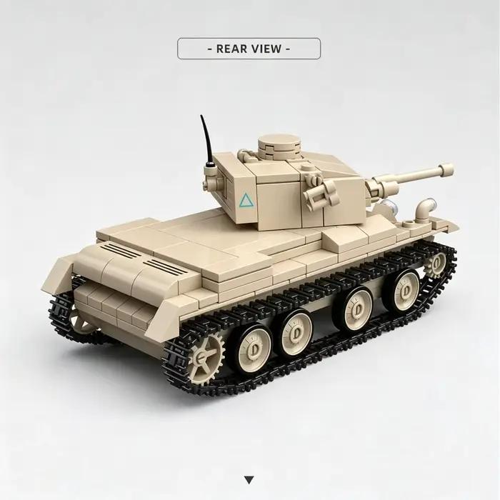 A13MK. I Cruiser Tank MK III Blocs de Construction Modèle Jouet Cadeau de Noël Série de chars créatifs Kit de Modélisme