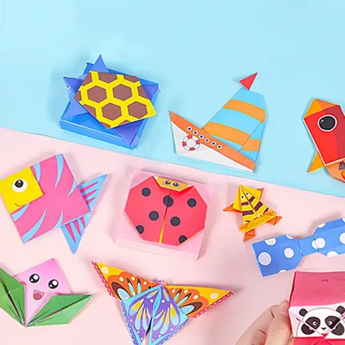 54 Pages Montessori jouets bricolage enfants artisanat jouet 3D dessin animé Animal Origami