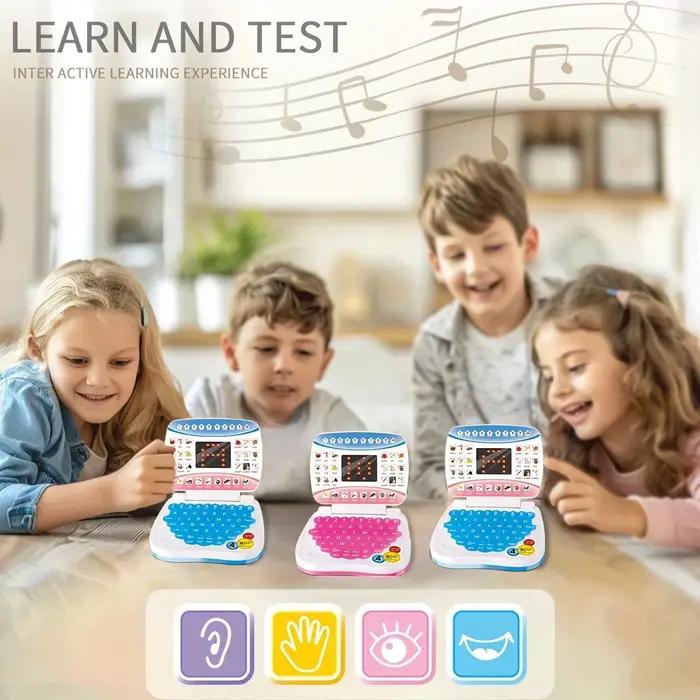 Petit jouet pour ordinateur portable d'apprentissage de l'anglais pour enfants.