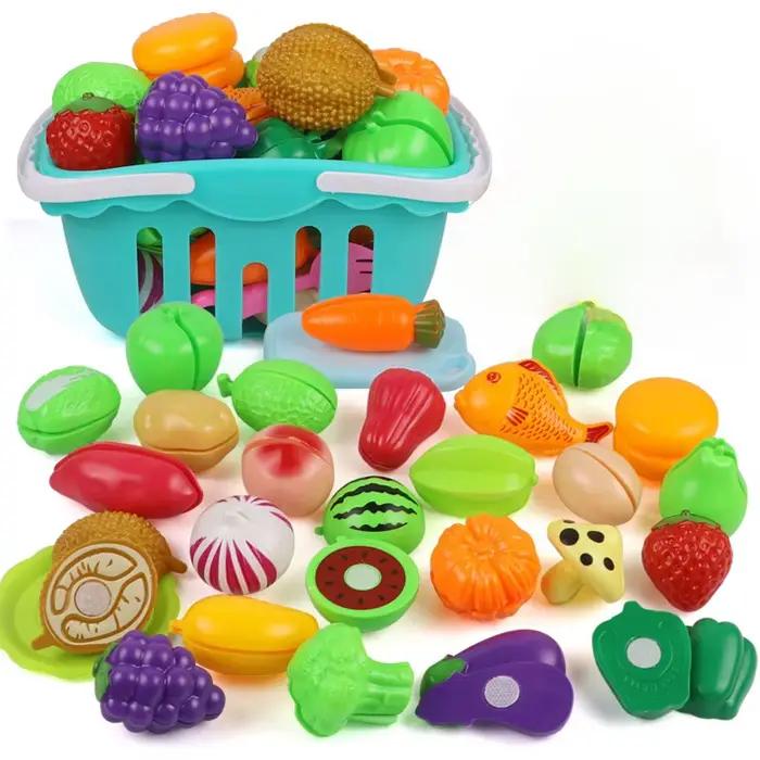 25 pièces ensemble bricolage fruits coupe musique jouet Simulation légumes