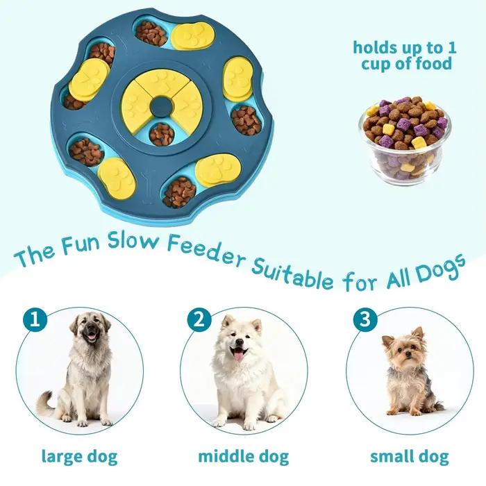 Jouets de puzzle pour chiens, distributeur de nourriture interactif pour augmenter l'QI, bol antidérapant pour manger lentement, jeux de nourriture pour chats et chiens