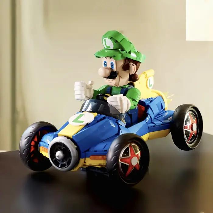 2026 Hot Toys 2234Pcs Marioed Standard Kart Mach 8 Modèle de blocs de construction, Jouets de voiture de course de jeu classique, Cadeaux d'anniversaire et décorations