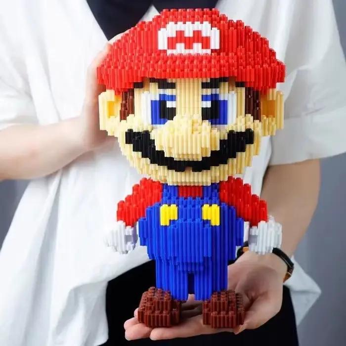 Blocs de construction géants de 35 cm, jouets pour enfants, briques à petites particules, décoration de bureau, cadeaux d'anniversaire pour enfants et adultes, collection