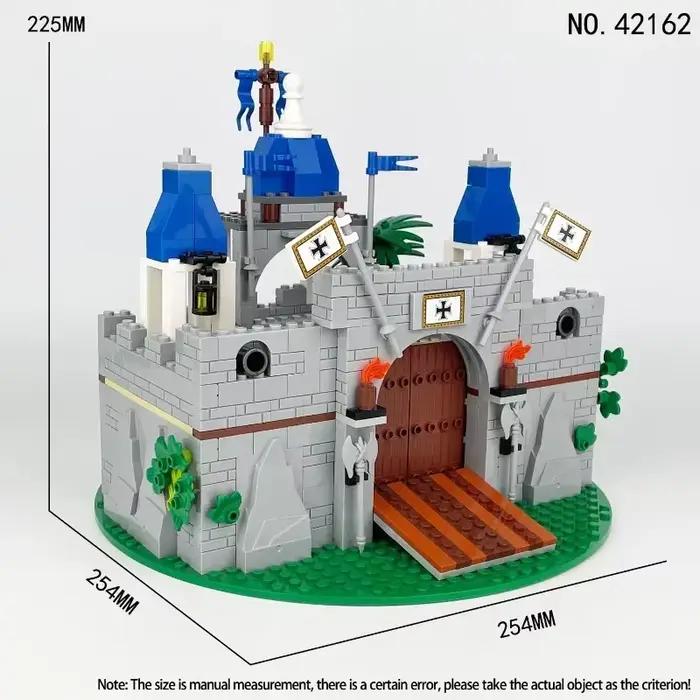 Modèle créatif de construction de château de chevalier romain médiéval à faire soi-même