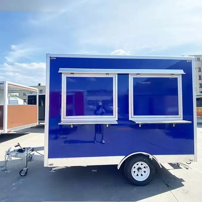 Chariot de restauration mobile multifonctionnel personnalisé 2025 avec machine à yogourt glacé intégrée, tout-en-un, en promotion