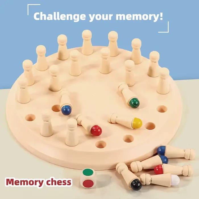 Jeu d'échecs à mémoire de forme: jeux de société familiaux pour enfants et adultes
