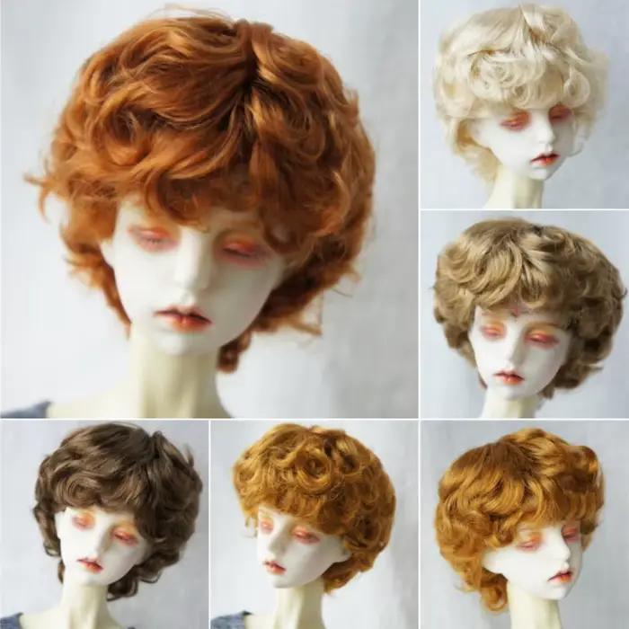 1/12 1/8 1/6 1/4 1/3 YOSD MSD SD DOD QBaby mode unisexe Cupidon bouclés BJD perruque 6-7 pouces 7-8