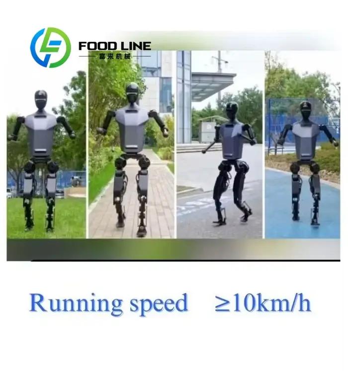 Robot humanoïde de parking qui guide les propriétaires de voitures vers des places libres et rappelle aux conducteurs les limites de temps de stationnement et les normes tarifaires.