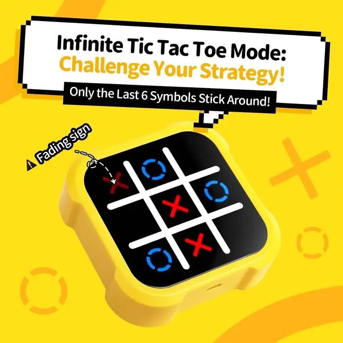 Console de jeu portable Tic Tac Toe - Puzzle électronique