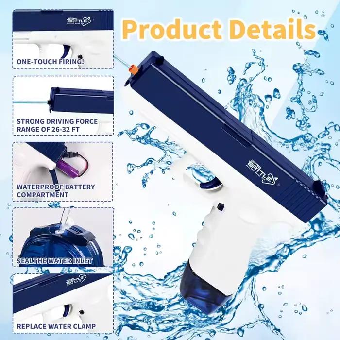 Pistolet à eau électrique rechargeable