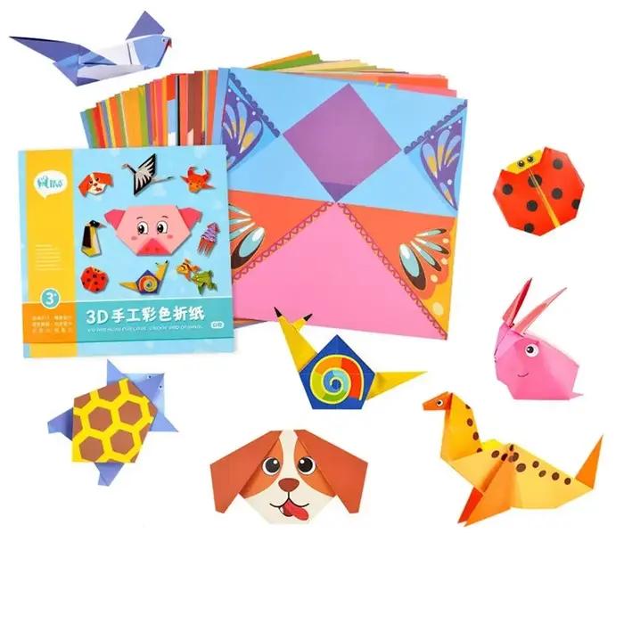 54 Pages Montessori jouets bricolage enfants artisanat jouet 3D dessin animé Animal Origami