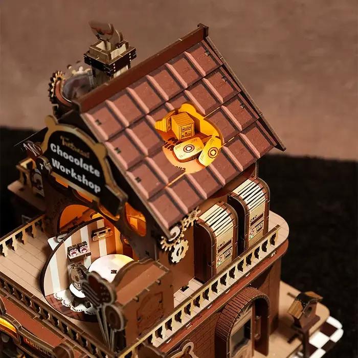 Kit de maison miniature DIY Atelier de Chocolaterie