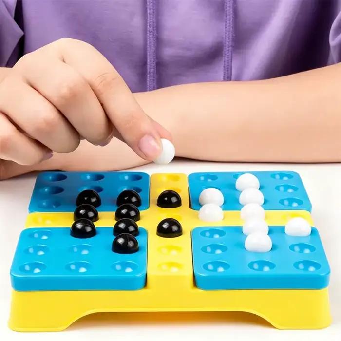 Jeu classique cinq à la suite, échecs noir et blanc, jeux de stratégie pour adultes et familles, divertissement pour les voyages et les fêtes