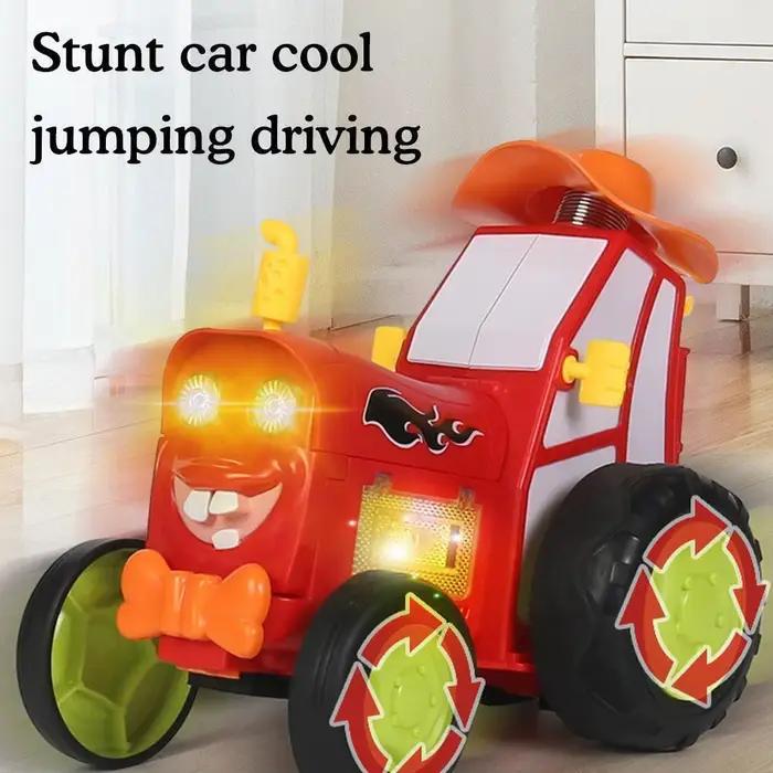 Voiture télécommandée sauteuse RC unique avec musique et lumières