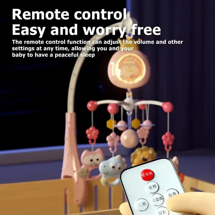  Mobile de lit bébé avec projecteur et veilleuse