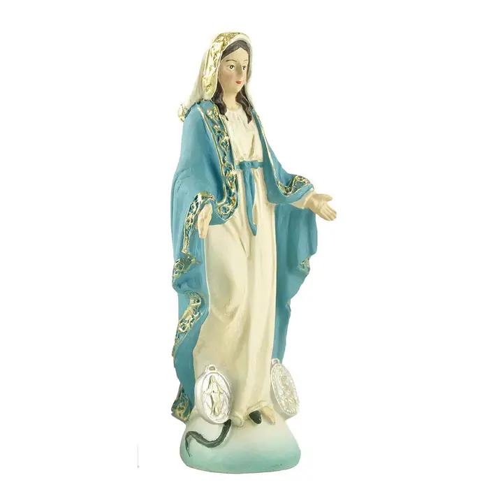 Dame de miracule médaille Notre-Dame de grâce catholique vierge Maria vierge marie Statues cadeau catholique résine vierge Maria Estatua
