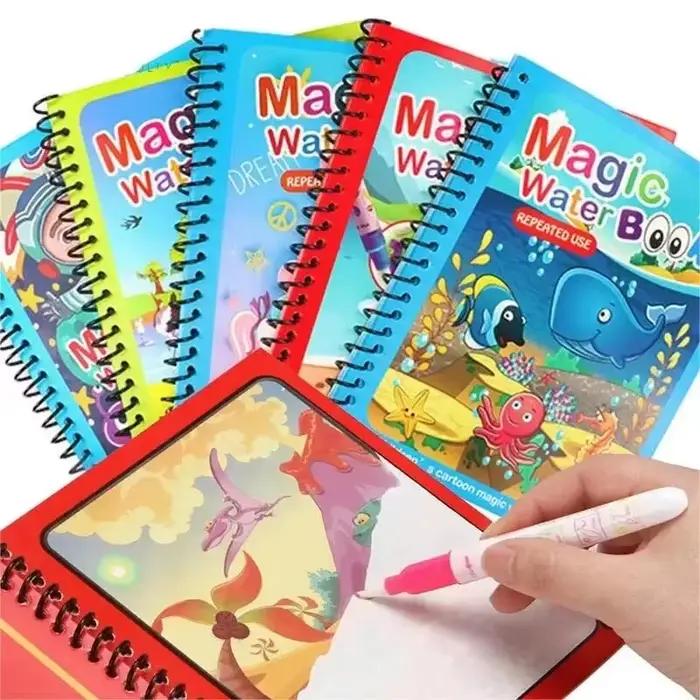 Livres de dessin à l'eau magique pour enfants