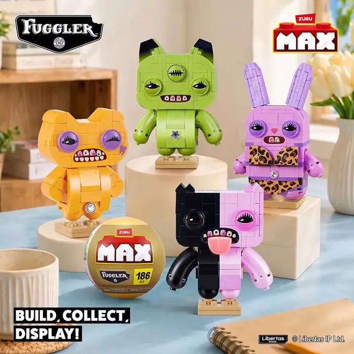 Zuru Fuggler MAX - Monstre amusant et mignon - Modèle de construction - Jouet de collection - Décoration de bureau - Cadeau
