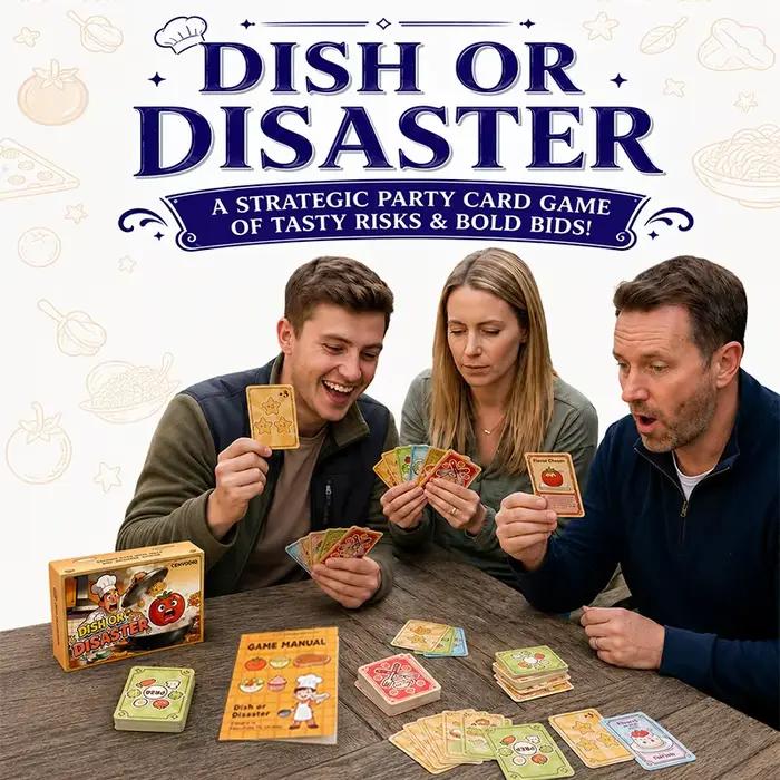 Jeu de cartes Food Strategy pour 2 à 6 joueurs jeu de société rapide avec cartes cachées choix de mise aux enchères révélations de la chance pour adolescents et adultes occasions spéciales