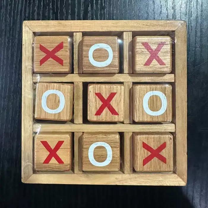 Jeu de société en bois Tic Tac Toe