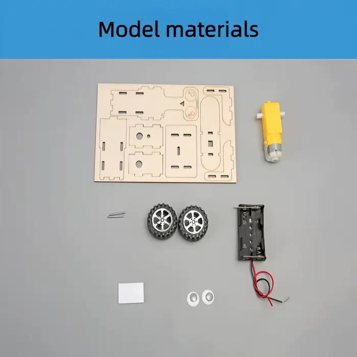 Modèle de robot en bois à construire soi-même pour enfants - Kit éducatif scientifique STEM - Outil expérimental pour