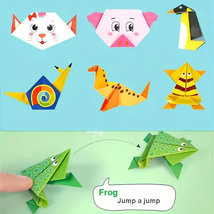 Ensemble d'origami coloré comprenant 54 feuilles