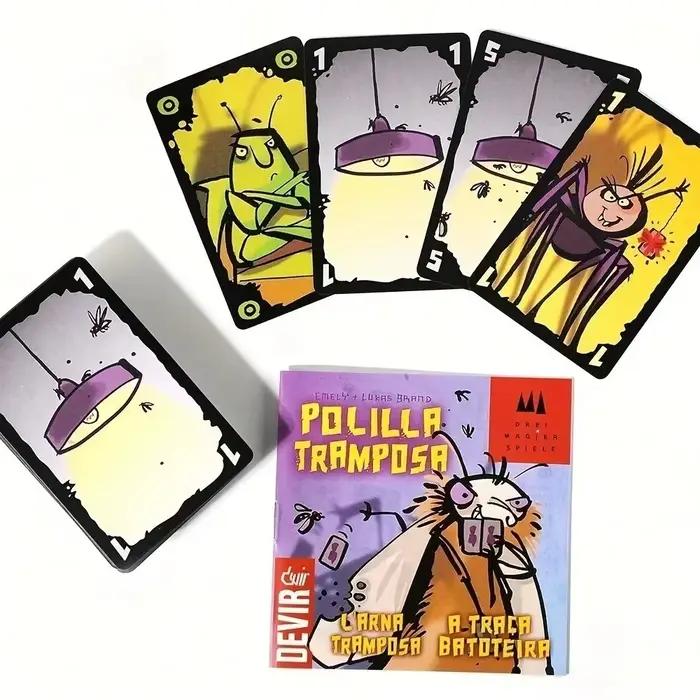 Polilla Tramposa Español jeu de cartes à jouer la traine de triche jeu de société espagnol Juego Cartas jeux de famille pour la fête