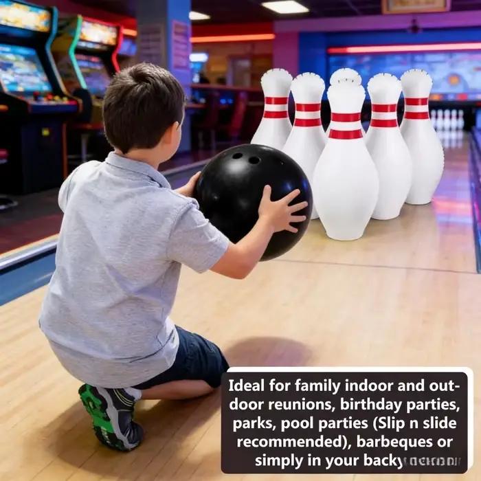 Ensemble de bowling gonflable géant pour adultes et enfants