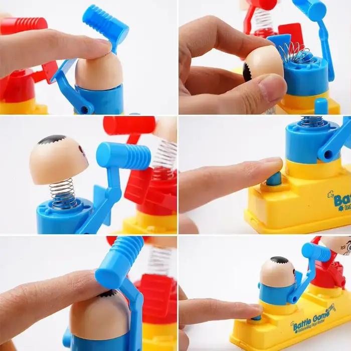 Mini tête pour enfants frapper petit homme combat rouge et bleu attaque et défense double Parent enfant doigt