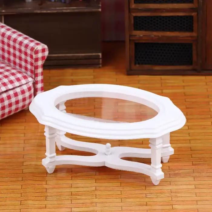 Table basse de Simulation, modèle de maison de poupée, meubles de salon, décoration, Micro scène, accessoires de Construction, 1/12