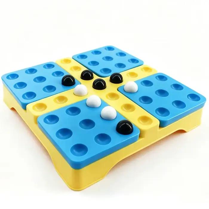 Jeu classique cinq à la suite, échecs noir et blanc, jeux de stratégie pour adultes et familles, divertissement pour les voyages et les fêtes